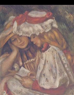 Pierre Renoir Two Girls Reading